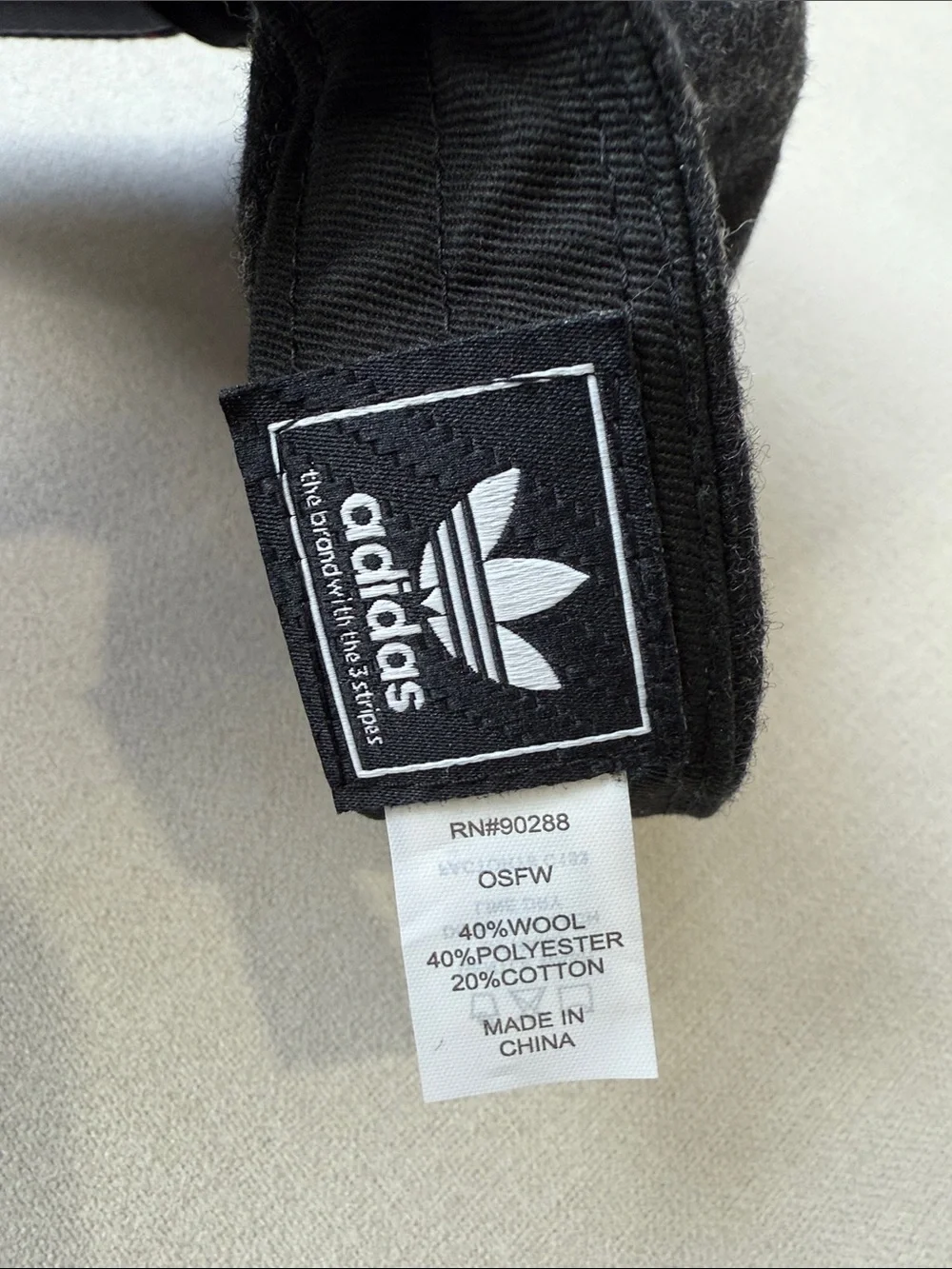 Adidas Charcoal Gray Fleece Hat